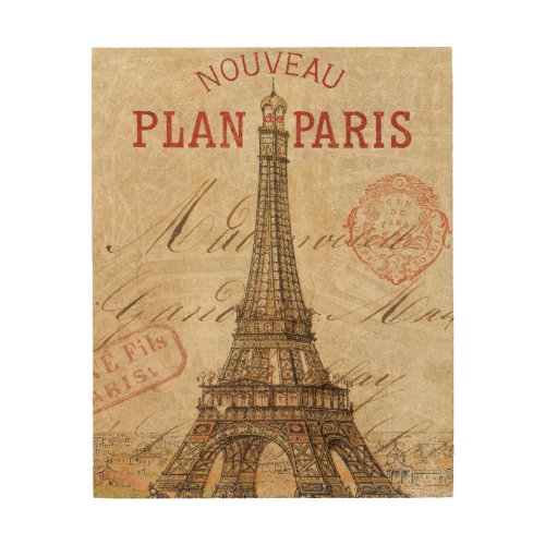 Letter from Paris Wood Wall Decor