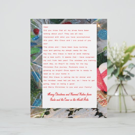 Letter from Santa (Standing Front)