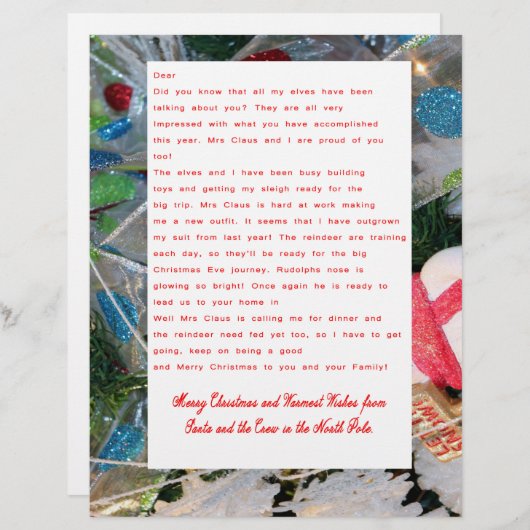 Letter from Santa (Front/Back)