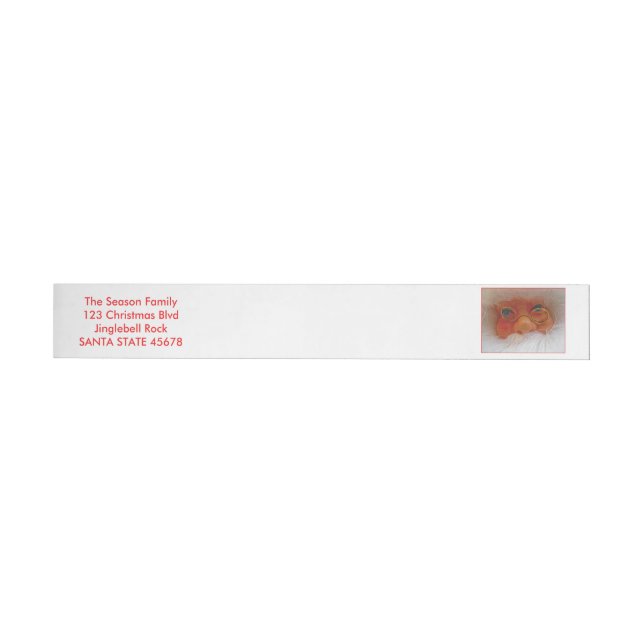 Letter from Santa Christmas Wrap Around Address Label (Individual)