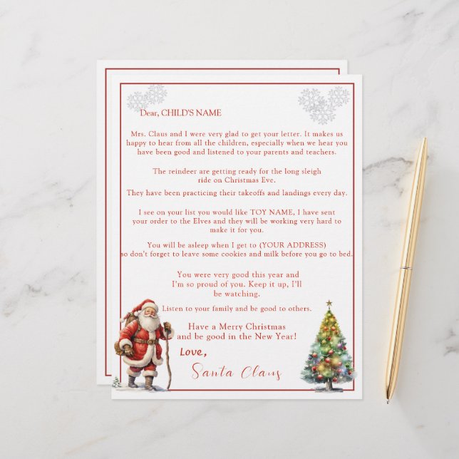 Letter from Santa Claus (Front/Back In Situ)