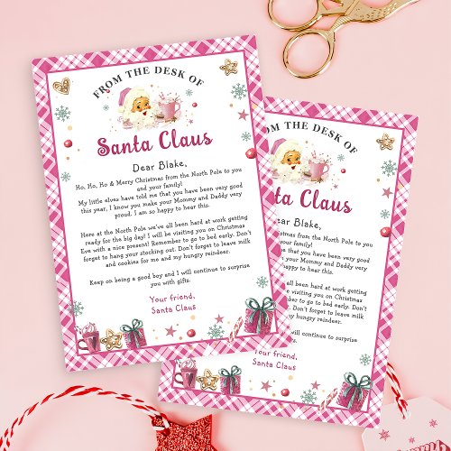 Letter from Santa Claus Christmas Invitation