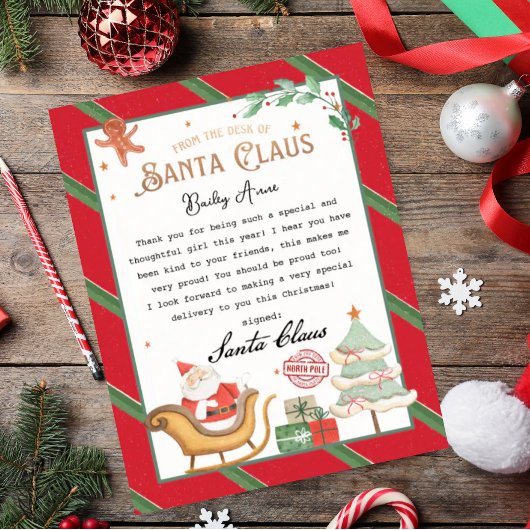 Letter From Santa Claus Christmas letter