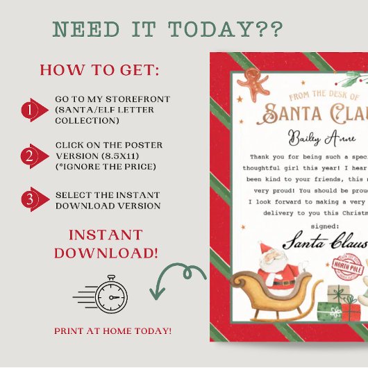 Letter From Santa Claus Christmas letter