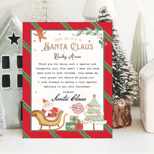 Letter From Santa Claus Christmas letter