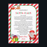 Letter From Santa Claus Christmas Postcard<br><div class="desc">🎅📝 Personalized Letter From Santa Claus! 🎄🎁 Surprise your child with a magical personalized Letter From Santa Claus! 🎅✨ Customized with their name, this beautifully designed letter shares heartwarming stories, praises their kindness, and brings the spirit of Christmas alive. 💌❤️ Printed on high-quality paper and arriving in a charming envelope...</div>