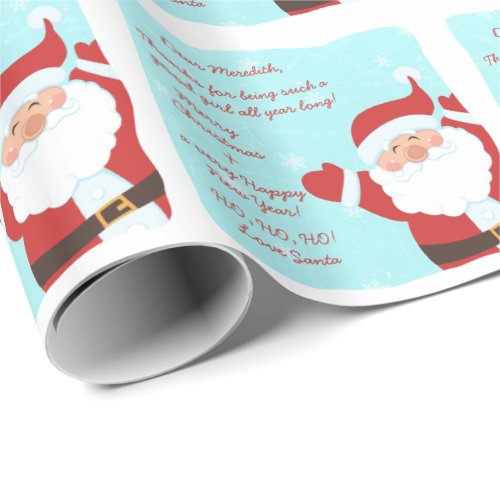 Letter from Santa Claus Christmas Wrapping Paper