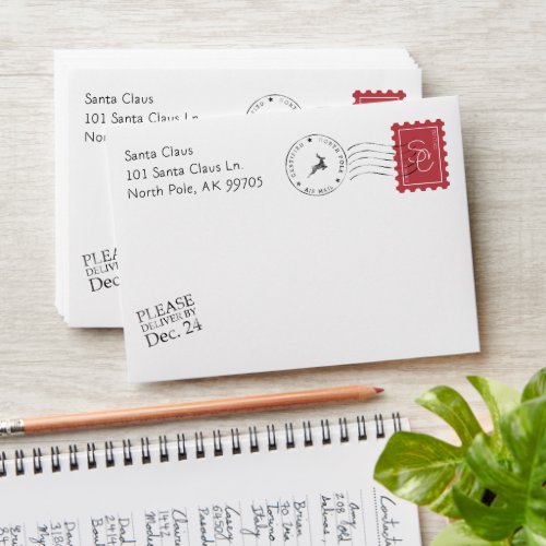 Letter From Santa Envelope