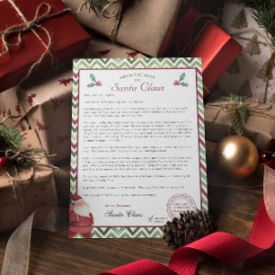 Letter from Santa for Older Kids Invitation
