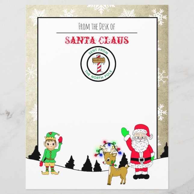 Letter from Santa from the North Pole (Front)
