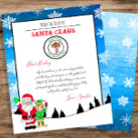 Letter From Santa From The North Pole at Zazzle