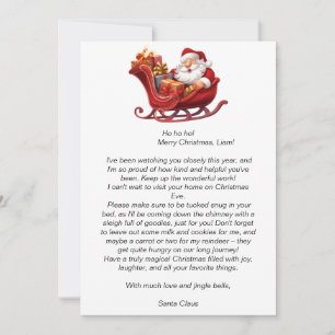 Letter from Santa Invitation