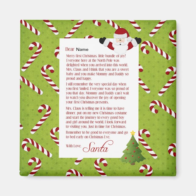 Letter from Santa Magnet (Front)