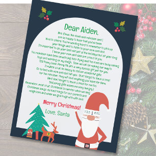 Letter from Santa Nordic Merry Christmas