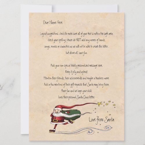 Letter From Santa Personalized