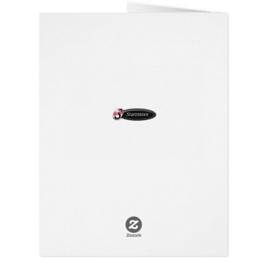 Letter From Santa personalized LARGE greeting card (Back)