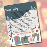 Letter From Santa Scandi Merry Christmas<br><div class="desc">Make Christmas extra special for your child by sending a personalized letter from Santa Claus in the North Pole. They will get excited about Santa's reindeer pulling the sleigh. Customize the letter to make it your own. This cute scandi design is both fresh and unique. Your child will love getting...</div>