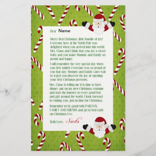 Letter from Santa Stationery