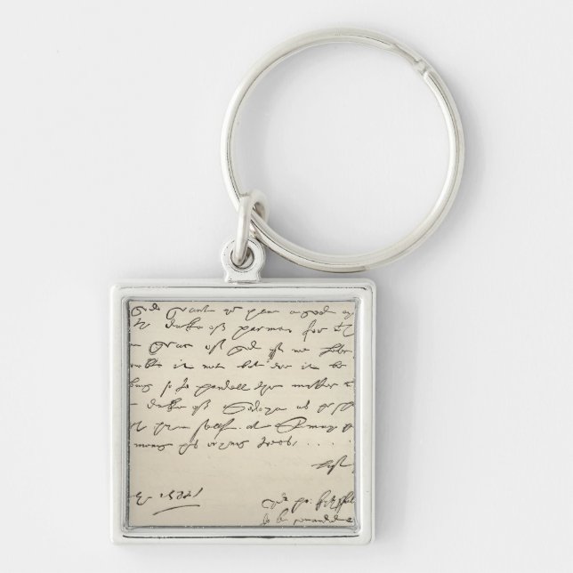 Letter from Sir Francis Drake Keychain (Front)