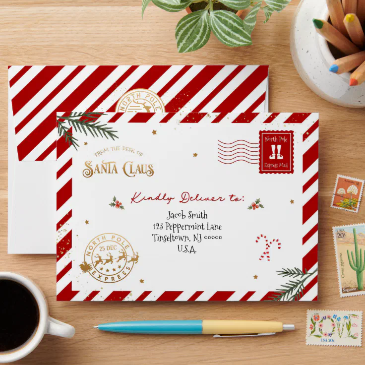 Letter from the North Pole Envelope | Zazzle