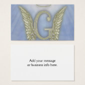 Letter G Angel Monogram (Front & Back)