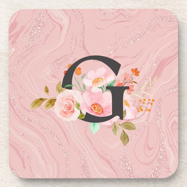 Letter G Beverage Coaster (Front)