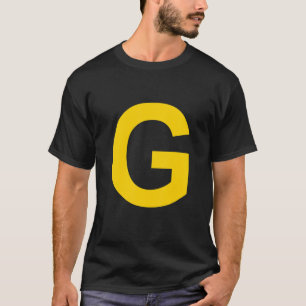 Letter G Capital Alphabet T-Shirt