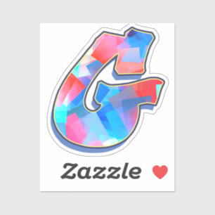 Letter G - Color Mix Sticker