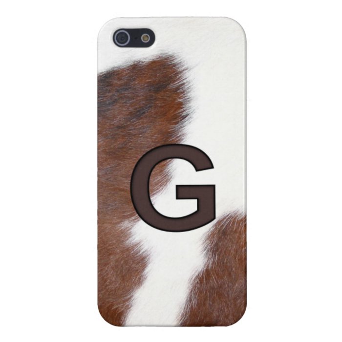 Letter G Cowhide Brand Iphone 5 Case