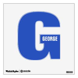 LETTER G custom name &amp; color wall decal