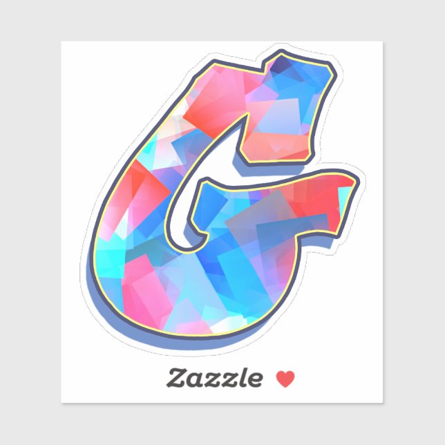 Letter G _ Graffiti Alphabet Letters Sticker (Sheet)