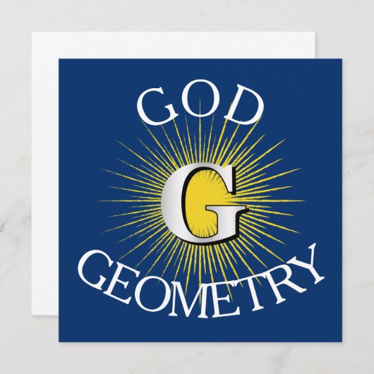 Letter G – masonic symbol (Front/Back)