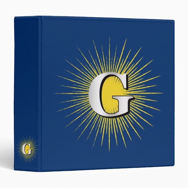 Letter G – masonic symbol Binder (Front/Spine)