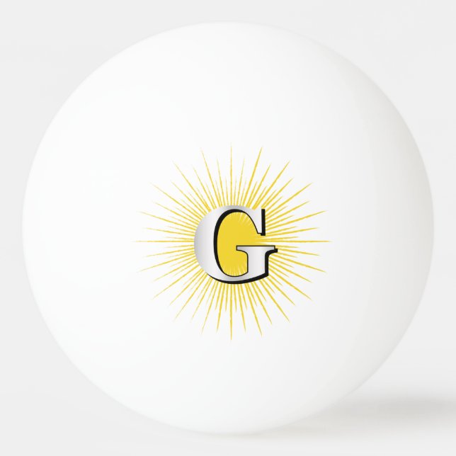 Letter G – masonic symbol Ping-Pong Ball (Front)