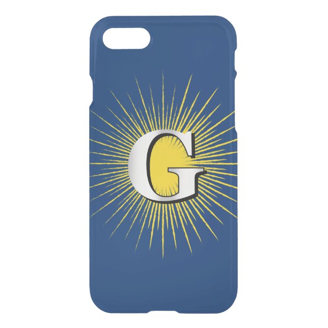Letter G – masonic symbol Uncommon iPhone Case (Back)