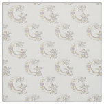 Letter G monogram decorative text custom fabric