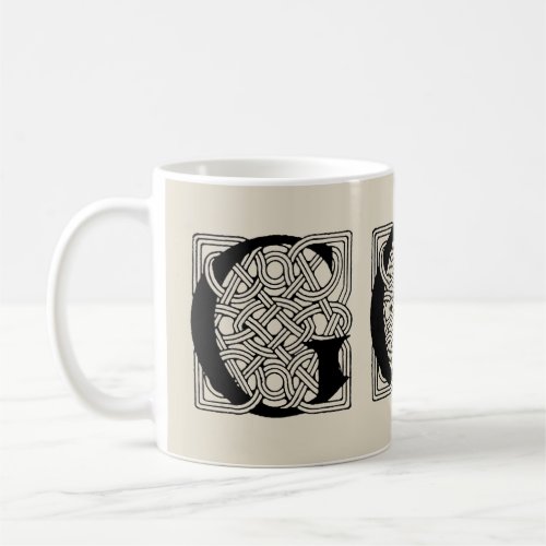 Letter G Monogram Vintage Celtic Knot Print