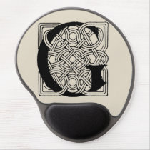 Letter G Monogram Vintage Celtic Knot Print