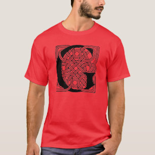 Letter G Vintage Celtic Knot Monogram T-Shirt