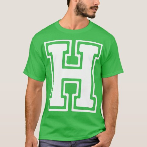 Letter H 2 T_Shirt