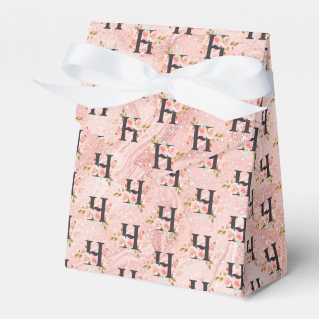 Letter H Favor Boxes (Front Side)