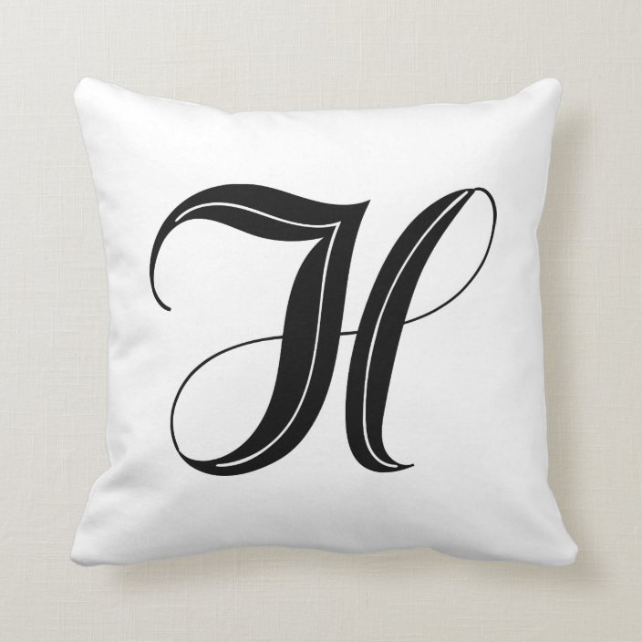 initial pillow