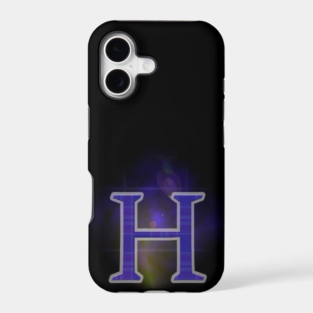 Letter H Iphone Case (Back)