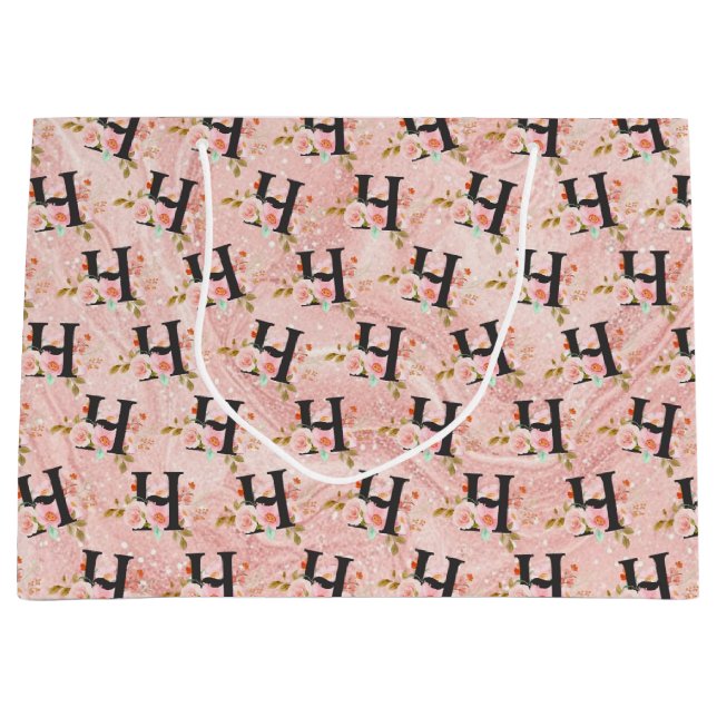 Letter H Large Gift Bag (Front)