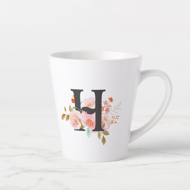 Letter H Latte Mug (Right)