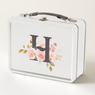 Letter H Metal Lunch Box