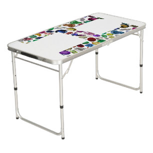 Letter H Monogram Beer Pong Table