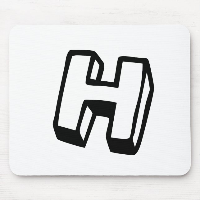 Letter H Mouse Pad (Front)