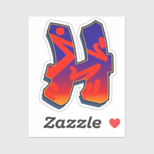 Letter H — Night Sky Sticker