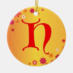 Letter H Ornament